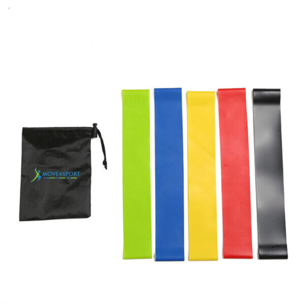 Move4Sport  - Latex Resistance Bands 5 pc Thumbnail